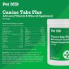 imagePet MD  Canine Tabs Plus 365 Count  Advanced Multivitamins for Dogs  Natural Daily Vitamin and Mineral Nutritional Supplement  Liver Flavored Chewable Tablets