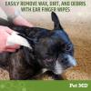 imagePet MD  Dog Ear Cleaner Wipes  Otic Cleanser for Dogs to Stop Ear Itching and Infections with Aloe and Eucalyptus  100 CountFinger Wipes