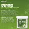 imagePet MD  Dog Ear Cleaner Wipes  Otic Cleanser for Dogs to Stop Ear Itching and Infections with Aloe and Eucalyptus  100 CountRegular Wipes