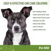 imagePet MD  Dog Ear Cleaner Wipes  Otic Cleanser for Dogs to Stop Ear Itching and Infections with Aloe and Eucalyptus  100 CountRegular Wipes