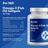 imagePet MD  Omega 3 Fish Oil Supplement for Dogs  Skin and Coat Support for Dogs  180 Softgels