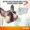 imagePet MD Salmon Omega Bites for Dogs  Skin and Coat Supplement with Omega 3 ampamp 6 for Dogs Plus DHA ampamp EPA  Promotes Allergy ampamp Dry Skin Relief  120 ct60ct