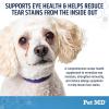 imagePet MD Tear Stain Remover for Dogs ampamp Cats  Antioxidant Eye Care Supplement with Lutein Cranberry ampamp Omega 3 ampamp 6  Cat ampamp Dog Tear Stain Remover Chews for White ampamp Light Fur  60 ct