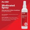 imagePet MD Topical Spray for Dogs Cats and Horses with Essential Fatty Acids Aloe and Vitamin E  8 oz