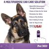 imagePet MD Veterinary Tris Flush Cat ampamp Dog Ear Cleaner  and Infection Treatment with Ketoconazole 12 ozFinger Wipes