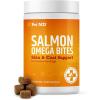 imagePet MD Salmon Omega Bites for Dogs  Skin and Coat Supplement with Omega 3 ampamp 6 for Dogs Plus DHA ampamp EPA  Promotes Allergy ampamp Dry Skin Relief  120 ct120ct