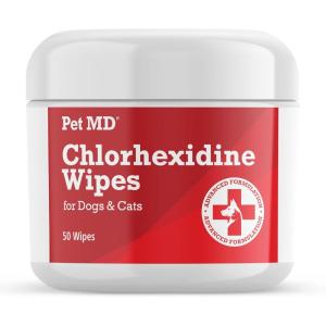 imagePet MD Topical Wipes for Cleansing  with Aloe for Cats and Dogs  50 Count