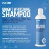 imagePet MD Bright Whitening Shampoo for Dogs ampamp Cats  Tearless Protein Enriched Shampoo wOatmeal for Brightening White ampamp Light Colored Coats  Cleans Adds Luster ampamp Controls Matting ampamp Tangling  12 oz