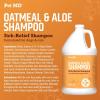 imagePet MD Oatmeal ampamp Aloe Shampoo for Dogs and Cats  Nourishing Anti Itch for Sensitive Dry Skin ampamp Flaking  Professional Grooming ampamp Moisturizing Dog Shampoo Gallon