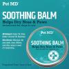 imagePet MD Soothing Balm  Cat ampamp Dog Paw Pad Balm  Elbow and Dog Nose Balm for Dry Nose  with Shea Butter Beeswax and Coconut Oil for Dogs  Fragrance Free and Safe to Lick  Made in USA