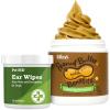 imagePet MD Dog Ear Cleaner Wipes  Rileys Calming Peanut Butter for Dogs