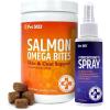 imagePet MD Salmon Omega Bites and Hydrocortisone Spray Bundle  Allergy and Itch Relief Bundle for Dogs