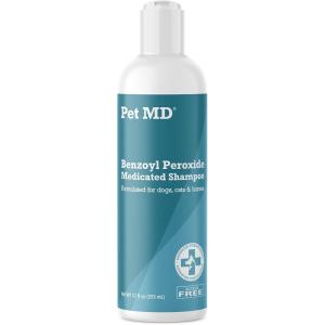 imagePet MD  Benzoyl Peroxide Medicated Shampoo for Dogs and Cats  Effective for Skin Conditions Dandruff Itch Relief Acne and Folliculitis  Citrus Scent  12 oz