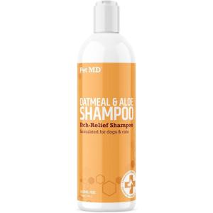imagePet MD  Oatmeal Dog Shampoo Cats and Dogs for Itch Relief and Moisturizer for Dry Skin and Coat  16 Oz