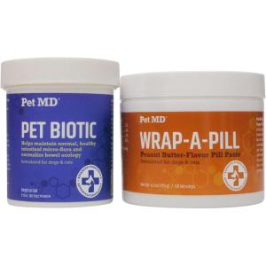 imagePet MD Biotic Probiotic Powder ampamp Wrap A Pill Peanut Butter Flavor Pill Paste
