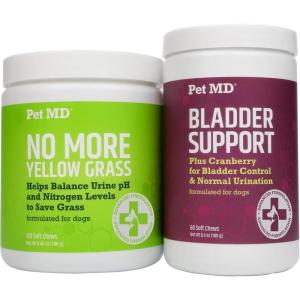 imagePet MD Bladder Support Chews ampamp No More Yellow Spots Lawn Aid Chews