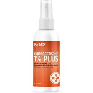 imagePet MD Hydrocortisone Spray for Dogs ampamp Cats  Itchy Skin Relief from Hot Spots Bites Scrapes Irritated Skin ampamp Dermatitis  4 oz Anti Itch Spray with Pramoxine