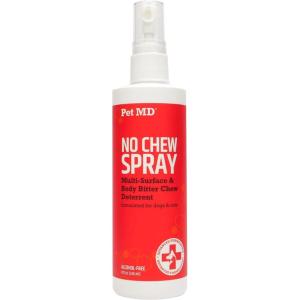 imagePet MD No Chew Spray for Dogs ampamp Cats  MultiSurface Bitter Spray to Stop Biting ampamp Chewing  Dog Deterrent Spray for Carpet Furniture Plants ampamp Skin  Anti Licking Cat Training Spray  8 oz