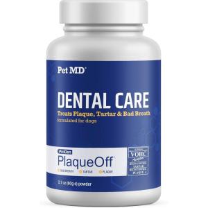 imagePet MD Proden PlaqueOff Dog Teeth Cleaning Dental Care Powder  Oral Care Supplement for Dogs  Reduce Bad Breath Tartar ampamp Plaque  60g