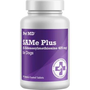 imagePet MD Same Plus Liver Support for Dogs  Canine Hepatic Support ampamp Brain Health Supplement  B Vitamins ampamp Same for Dogs  Enteric Coated Tablets  425mg  30 ct