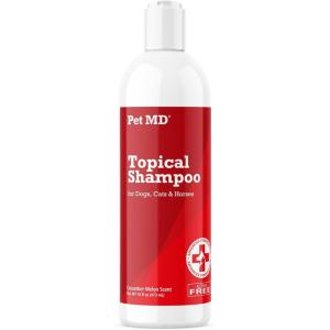 imagePet MD Topical Shampoo for Dogs Cats and Horses  Soap and Paraben Free  16oz