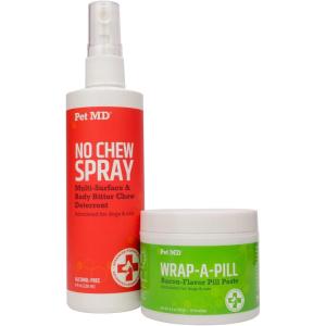 imagePet MD Wrap A Pill Bacon Flavor Pill Paste ampamp No Chew Spray